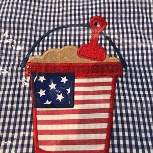 Lil Cactus blue gingham shortalll 12-18 months